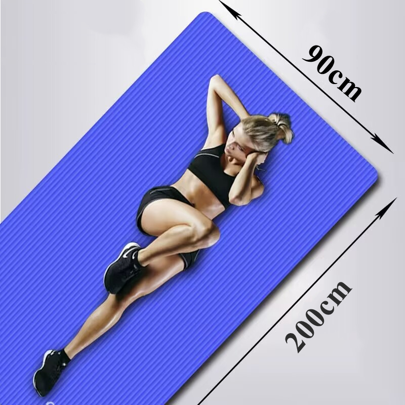 Pilates Yoga Matte - 200x90x1cm Kalın Eğitim Yoga Matı Kaymaz