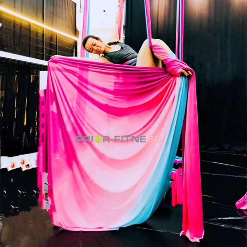 Aerial Silk Hammock - Ombre anti-yerçekimi Yoga hamak, ipek kumaş,