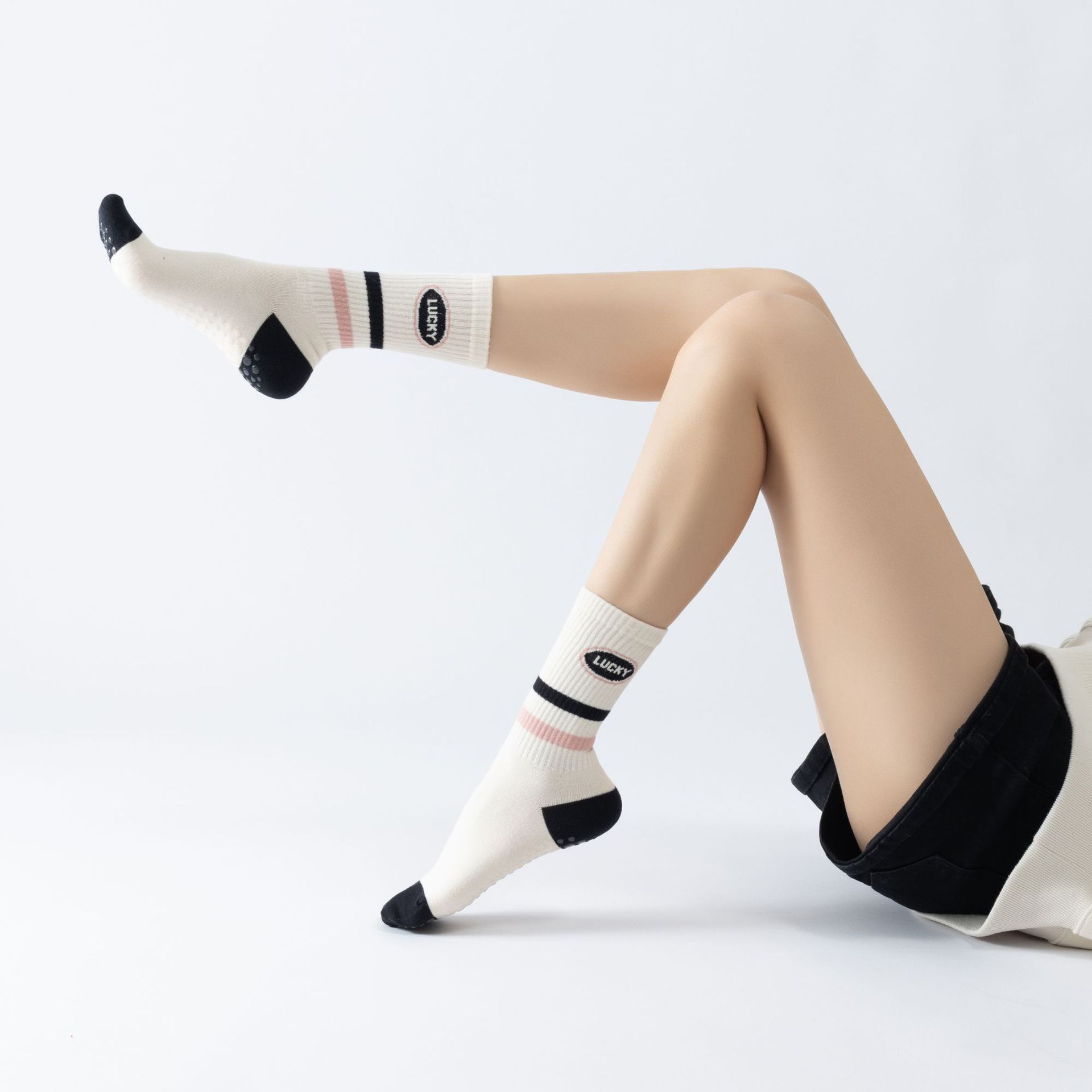 Çizgili yoga aerobik çorap Kad - Pilates Yoga Zumba incelemesi ve fiyatı